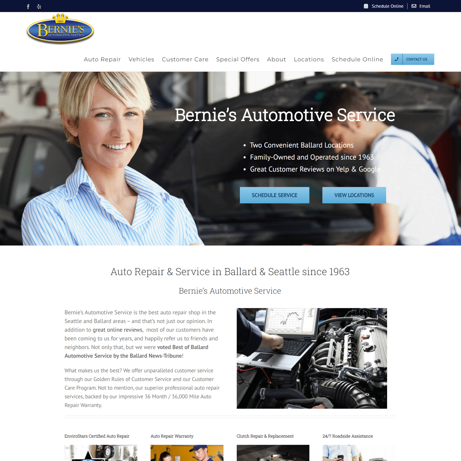 Bernie's Automotive Website
