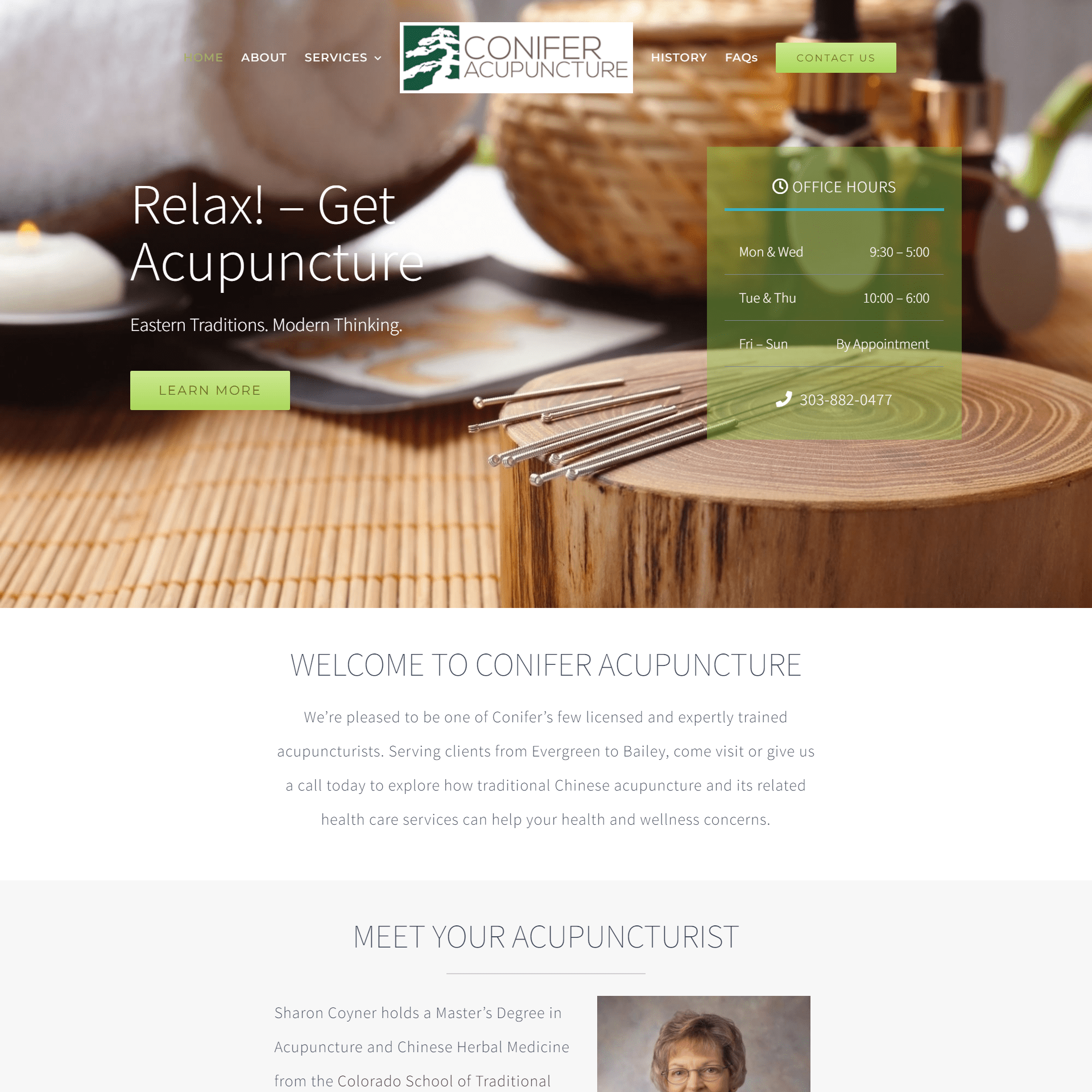 Conifer Acupuncture Website